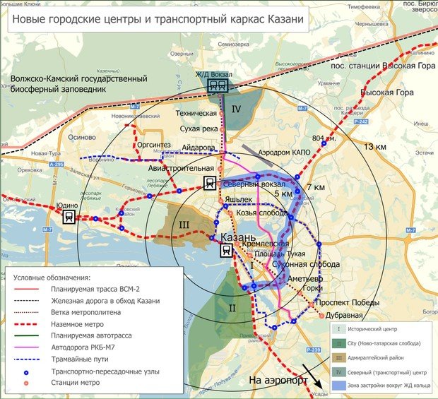 Транспортная схема казани