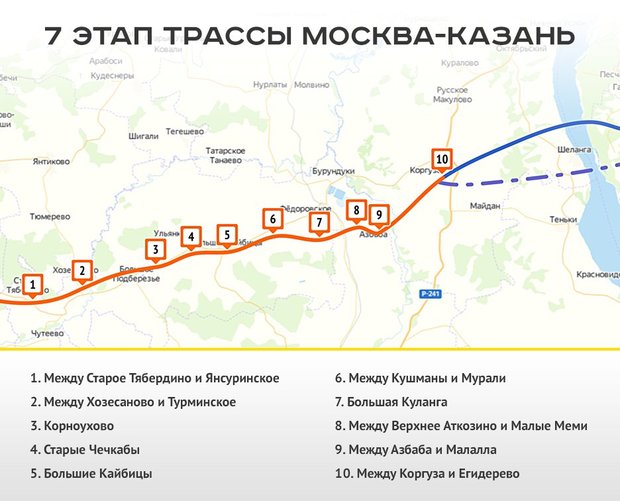 Карта дороги м12