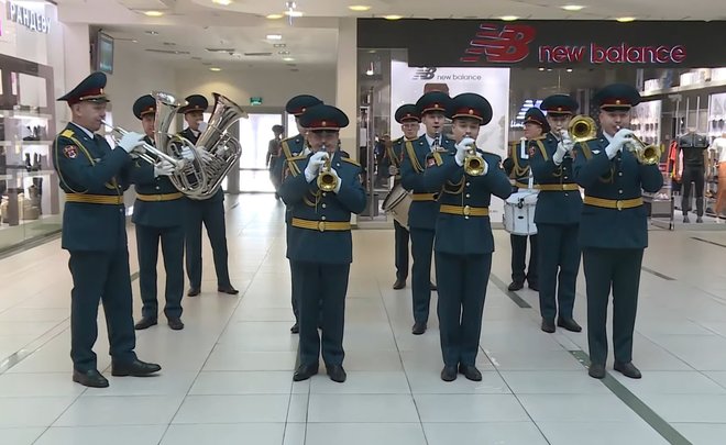 «Катюша» и «Прощание славянки»: музыкальный флешмоб оркестра Росгвардии