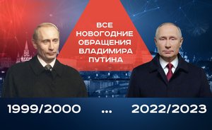 Все новогодние обращения Владимира Путина / «Реальное время Live»