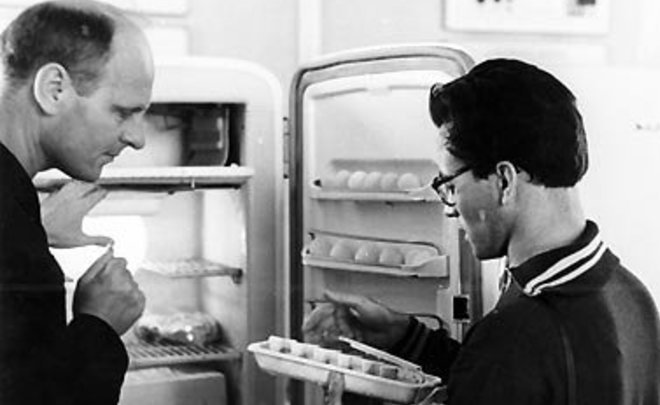 Фотомарафон «100-летие ТАССР»: первый холодильник «Мир» на ВДНХ, 1959 год