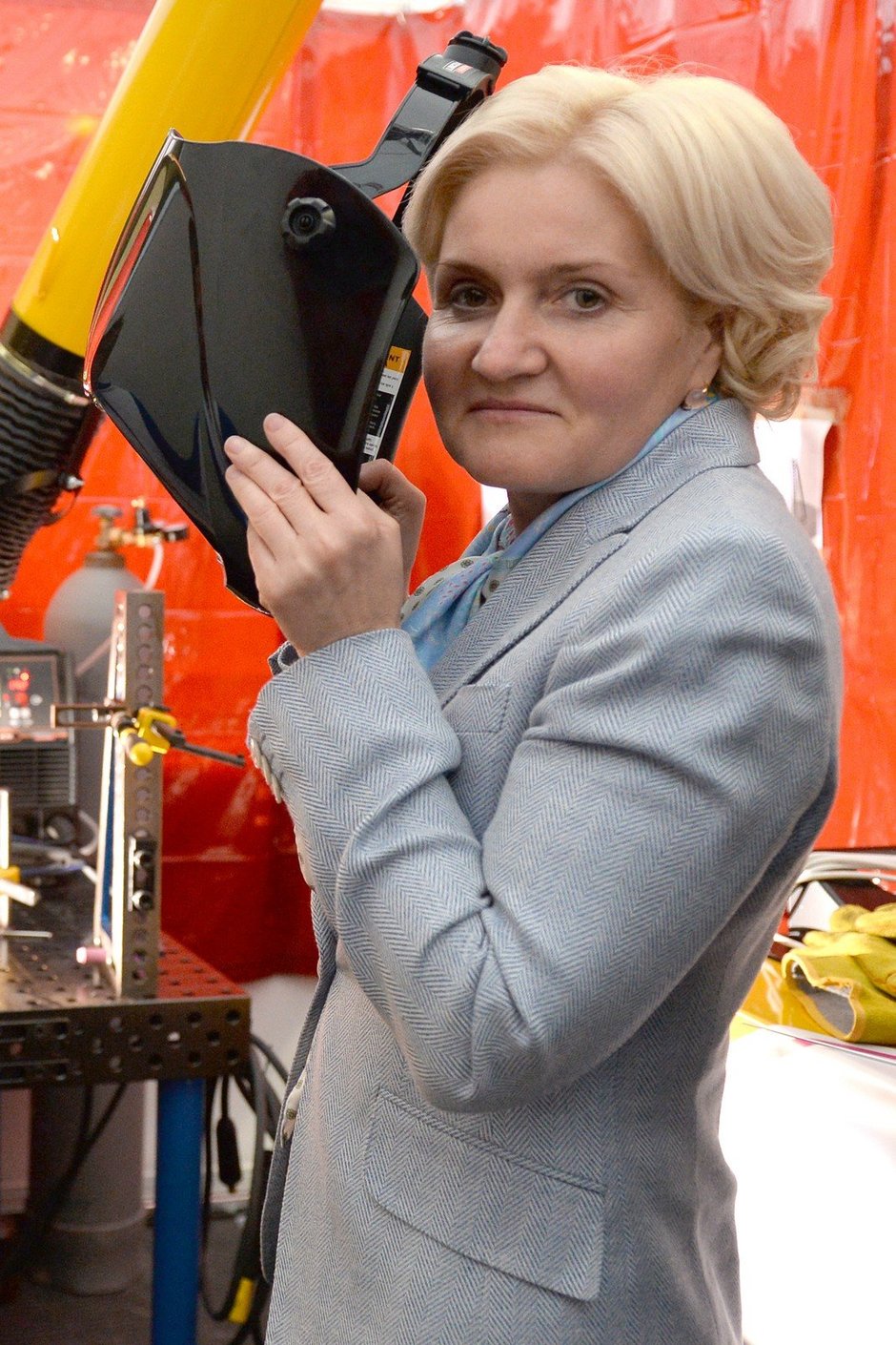 Вице-премьер РФ Ольга Голодец на площадке соревнований Второго национального чемпионата WorldSkills Russia, 16 мая 2014 г.