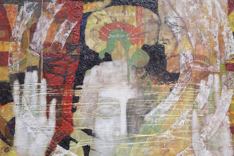 Картина выставки работ художника Виталия Скобеева «Четвертое измерение»