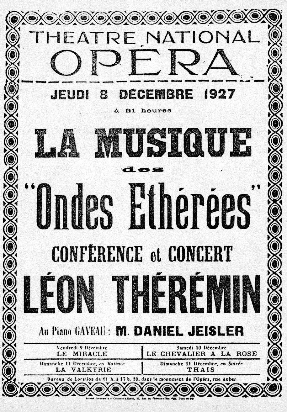 Афиша концерта в Париже