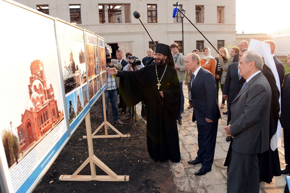 Посещение президентом России Владимиром Путиным острова-града Свияжска, 28 августа 2012 г.