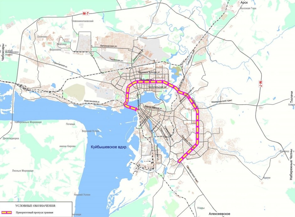 Коридоры приоритетного пропуска трамвая средствами светофорного регулирования