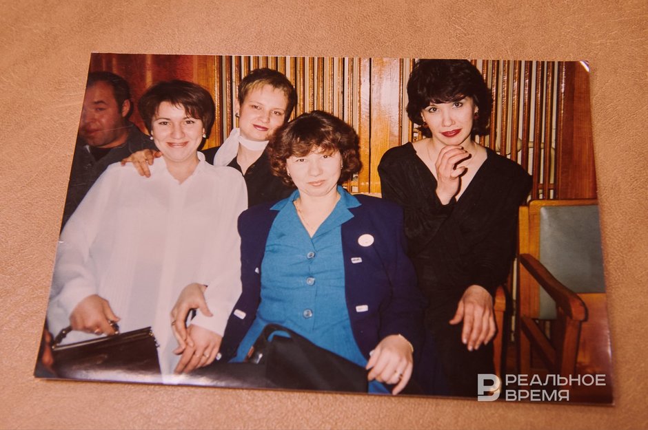 Ольга Павловна с коллегами в середине 90-х