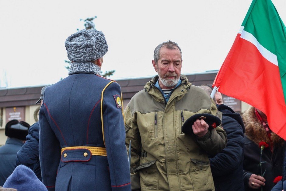 Митинг в честь 30-й годовщины вывода советских войск из Афганистана в парке Победы, 15 февраля
