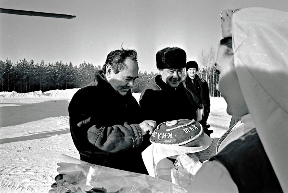 Поездка Минтимера Шаймиева и Фарида Мухаметшина в Альметьевск. Февраль 1996 года