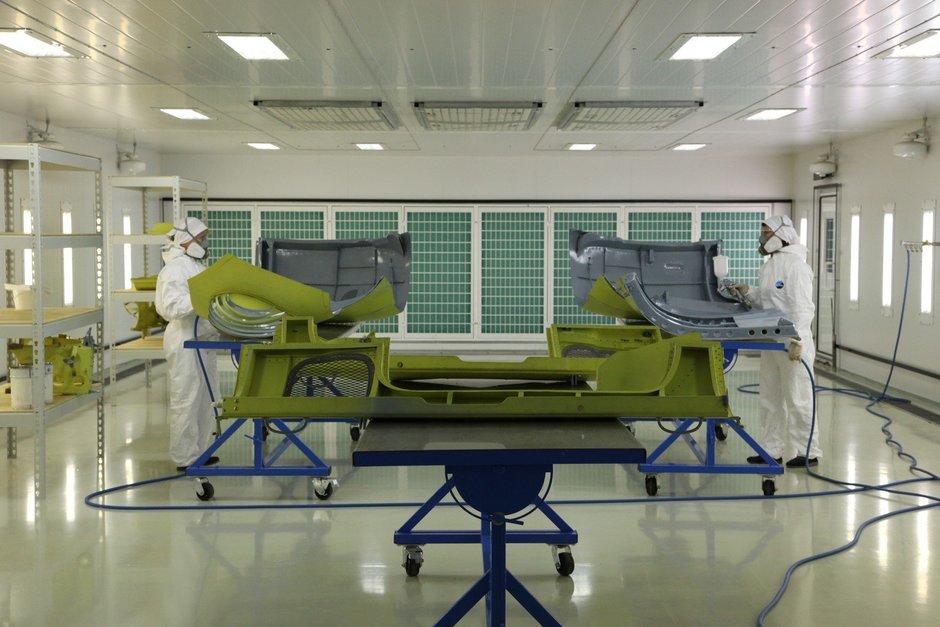 Открытие нового малярно-отделочного цеха на Казанском вертолетном заводе, 11 августа 2014 г.
