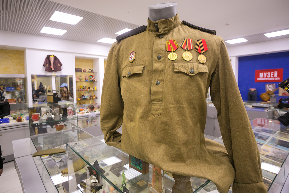 В музее представлены образцы советской военной формы