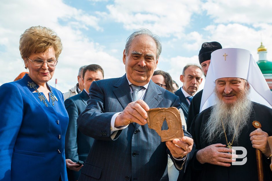 На месте строительства собора Казанской иконы Божией Матери, 2016 год