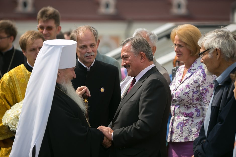 Новый митрополит Казанский и Татарстанский Феофан в Казанском кремле, 20 июля 2015 г.