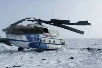 Вертолет Ми-8 совершил жесткую посадку в Ямало-Ненецком автономном округе