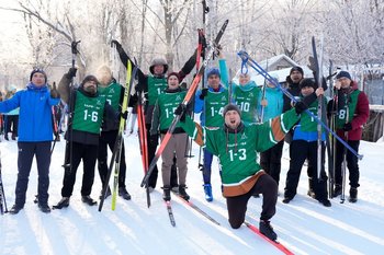 Одна команда, одна цель: АО «ТАИФ-НК» на «Лыжне героев» (видео)
