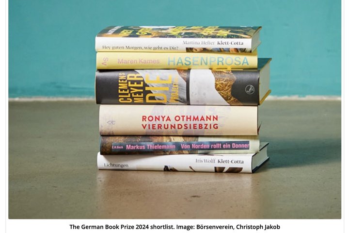 Немецкая книжная премия объявила шорт-лист