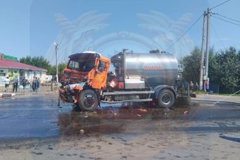 В Алькеевском районе водитель КАМАЗа погиб, выехав на красный свет