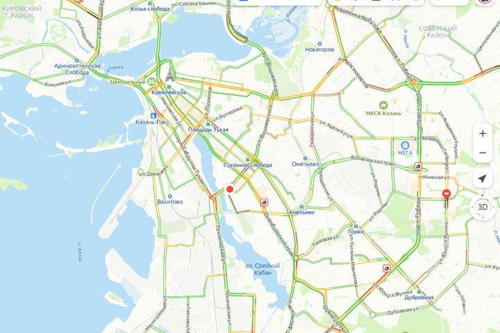 В Казани затруднено движение на всех въездах в город