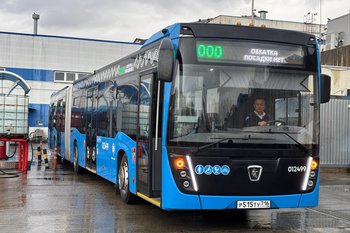 В Сочи тестируют новый автобус-«гармошку» от КАМАЗа