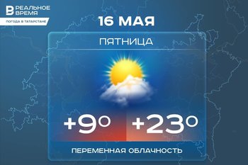 Сегодня в Татарстане ожидается переменная облачность и до +23 градусов