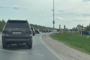 Под Казанью возле моста через Волгу образовалась 15-километровая пробка