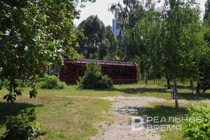 В Казани восстановили движение трамваев после сильных дождей