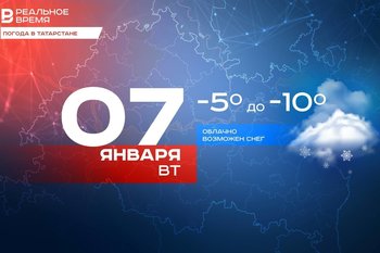 Сегодня в Татарстане ожидается снег и до -10 градусов