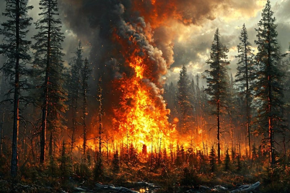 В России за сутки потушено 10 лесных пожаров