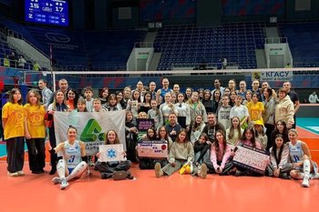 Юные спортсменки из Елабуги побывали на матче «Динамо-Ак Барс»