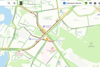 В Казани на Оренбургском тракте образовалась большая пробка — произошло четыре ДТП