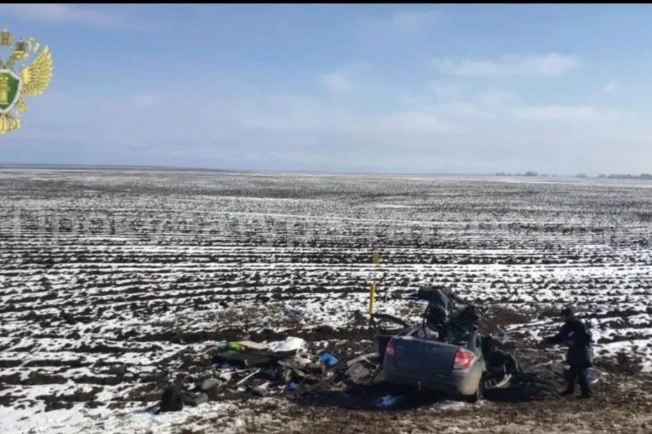 В Татарстане Lada Granta столкнулась с трактором, погибли четыре человека