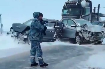 Четыре человека погибли в массовой аварии на автодороге Казань — Альметьевск