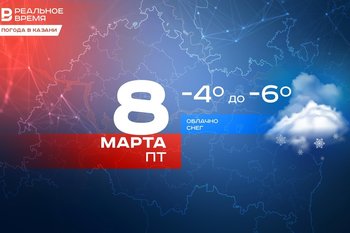 Сегодня в Казани ожидается до -6 градусов