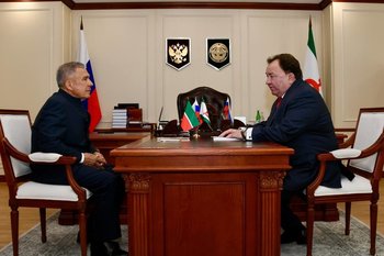 Минниханов и Калиматов обсудили перспективы сотрудничества между Татарстаном и Ингушетией