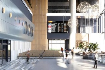 Опубликованы рендеры интерьера нового терминала аэропорта Казани