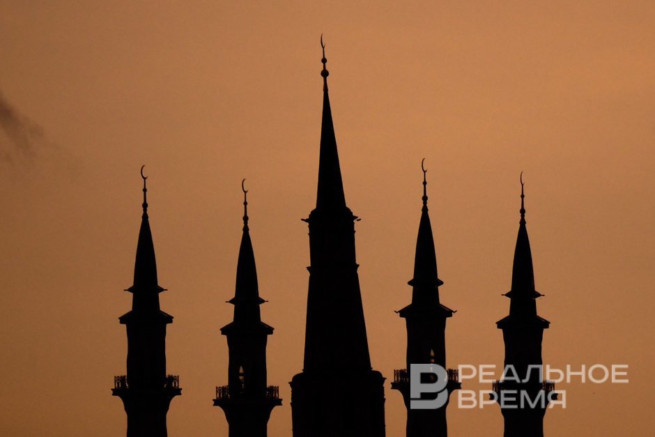 Заход солнца в Казани.