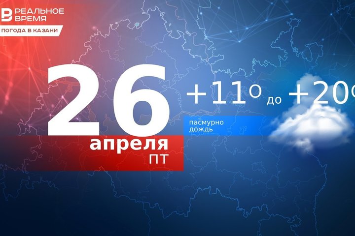 В Казани ожидается теплая погода с осадками