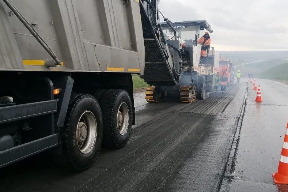 В Татарстане по нацпроекту ведется ремонт дороги «Обход Мамадыша» за 10,2 млн рублей