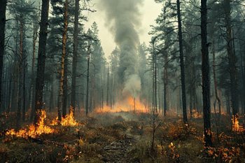 В России потушили 11 лесных пожаров за сутки