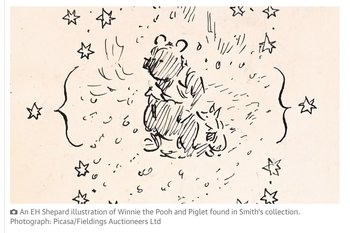 Раритетные письма и рисунки, касающиеся истории Винни-Пуха, будут выставлены на аукцион