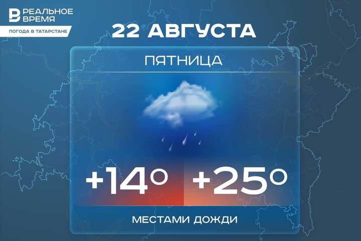 Сегодня в Татарстане ожидается до +25 градусов