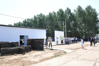 Рустам Минниханов ознакомился с ходом строительства молочного комплекса в Кукморе