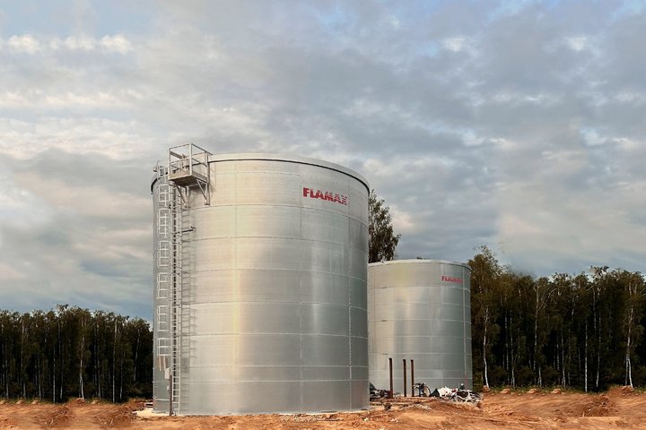 FLAMAX изготовил два пожарных резервуара для логопарка в Подмосковье