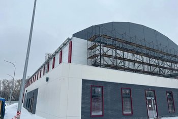 Манеж Центра развития футбола в Казани готов на 84%