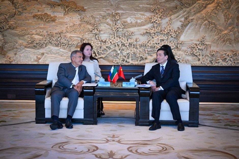 Минниханов посетил Хучжоу и встретился с Секретарем комитета коммунистической партии Китая