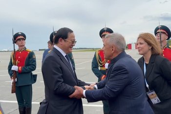 В Казани встретили премьер-министра Лаоса Cонсаца Cипхандона