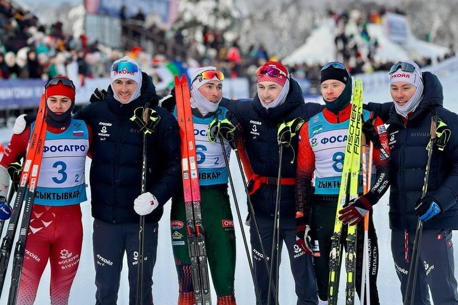 Сборная Татарстана взяла золото и серебро в командных спринтах по лыжам
