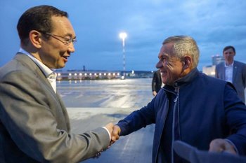 Минниханов прибыл в Якутию с рабочим визитом