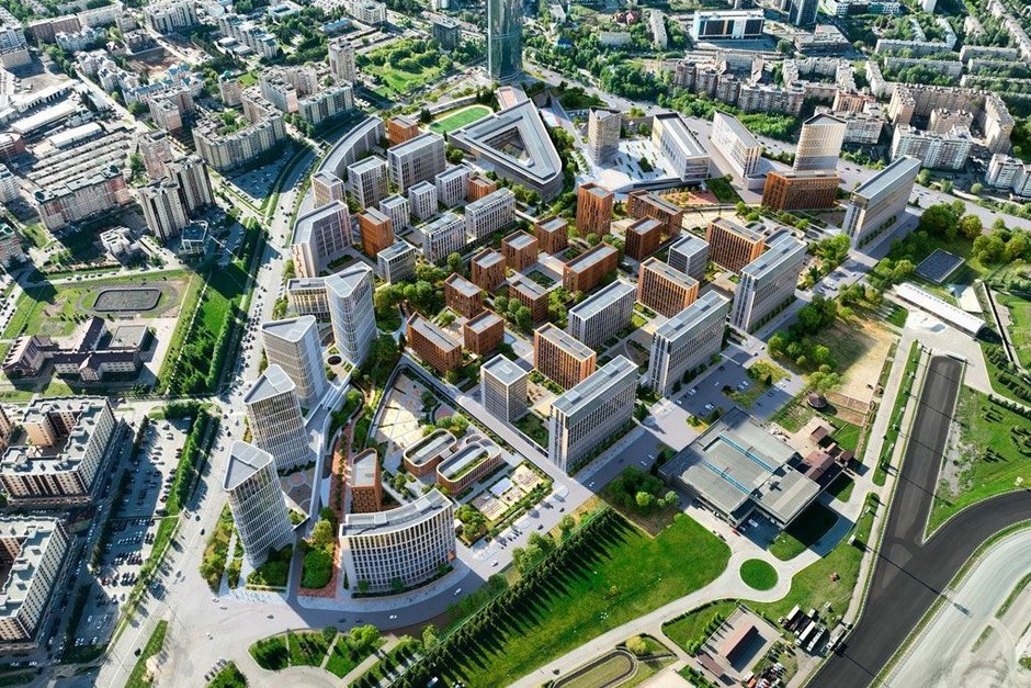 Появились эскизы многоэтажек на месте старого аэропорта Казани