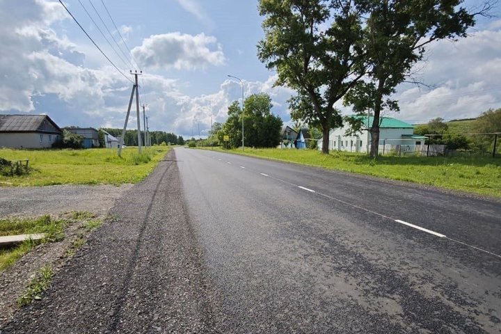 В Татарстане завершен ремонт участка дороги в Елабужском районе за 55,8 млн рублей